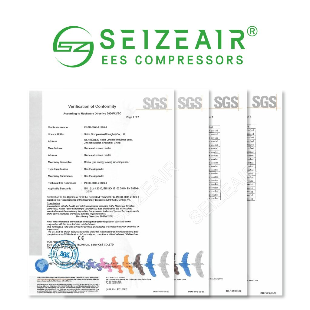 2 stage Compressor Certification