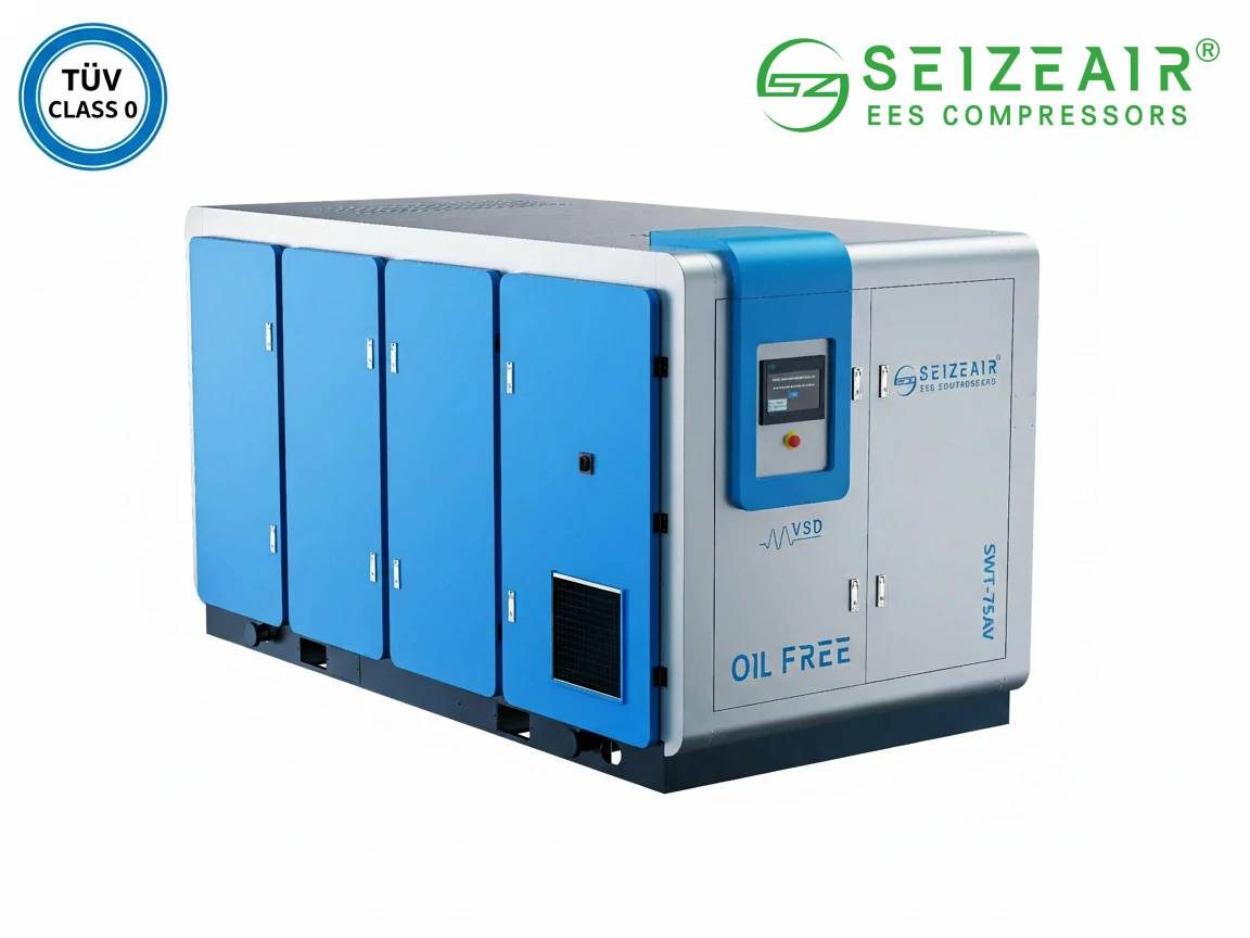 energy-efficient oil-free screw air compressors